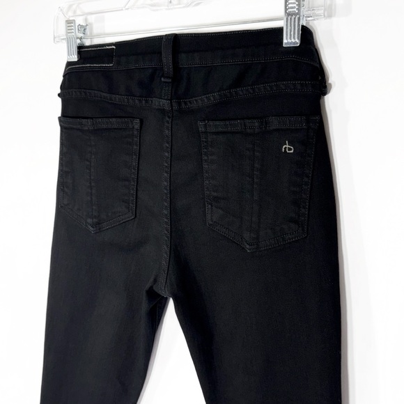 Rag & Bone Black Mid Rise Capri Cropped Skinny Jeans 28 - Picture 6 of 12